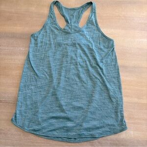 Lululemon Essential Tank Heathered Persian Blue Racerback Style, Size 4*